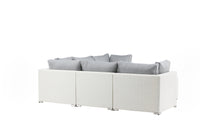 Amazon kulmasohva sohvapöydällä