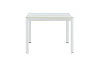 Togo ruokapöytä 150*90 - valkoinen / tiikki