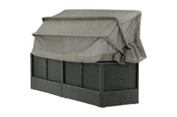 Nopy aurinkosänky katolla - musta / harmaa