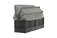 Nopy aurinkosänky katolla - musta / harmaa