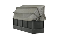 Nopy aurinkosänky katolla - musta / harmaa