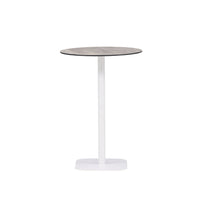 Milano baaripöytä metalli - valkoinen / pyöreä ø70