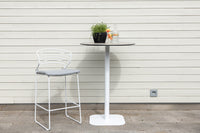 Milano baaripöytä metalli - valkoinen / pyöreä ø70