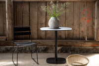 Milano kahvilapöytä metalli - musta mattapinta / pyöreä ø70