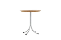 Holmsund kahvitabletti ø65 - sinkki / tiikki