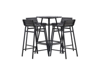 Mexico baarisarja - musta metalli / musta akasia