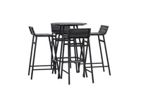 Mexico baarisarja - musta metalli / musta akasia