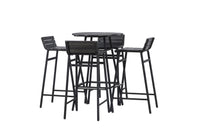 Mexico baarisarja - musta metalli / musta akasia