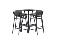 Mexico baarisarja - musta metalli / musta akasia