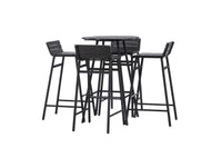 Mexico baarisarja - musta metalli / musta akasia