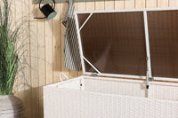 London dynbox - valkoinen / valkoinen rottinki