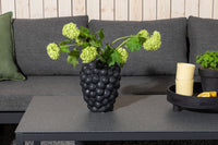 Texas kulmasohva sohvapöydällä - musta / harmaa / tiikki