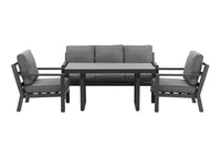 Barcelona-sohvasetti sohvapöydällä