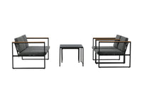 Dakar-sohvasetti sohvapöydällä