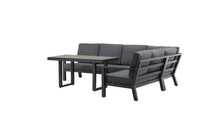 Barcelona kulmasohva sohvapöydällä - musta