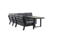 Barcelona kulmasohva sohvapöydällä - musta