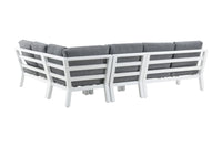 Barcelona kulmasohva sohvapöydällä - valkoinen