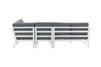 Barcelona kulmasohva sohvapöydällä - valkoinen