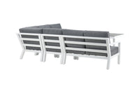 Barcelona kulmasohva sohvapöydällä - valkoinen