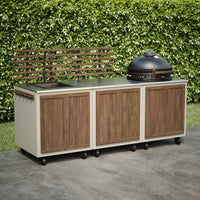 Gastro ulkokeittiöyhdistelmä 3 moduulilla + Kamado Sumo Maxi