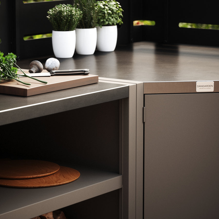 UMAMI ulkokokkipaketti, pesumoduuli, kulmamoduuli, moduuli 3, beige / ruostumaton