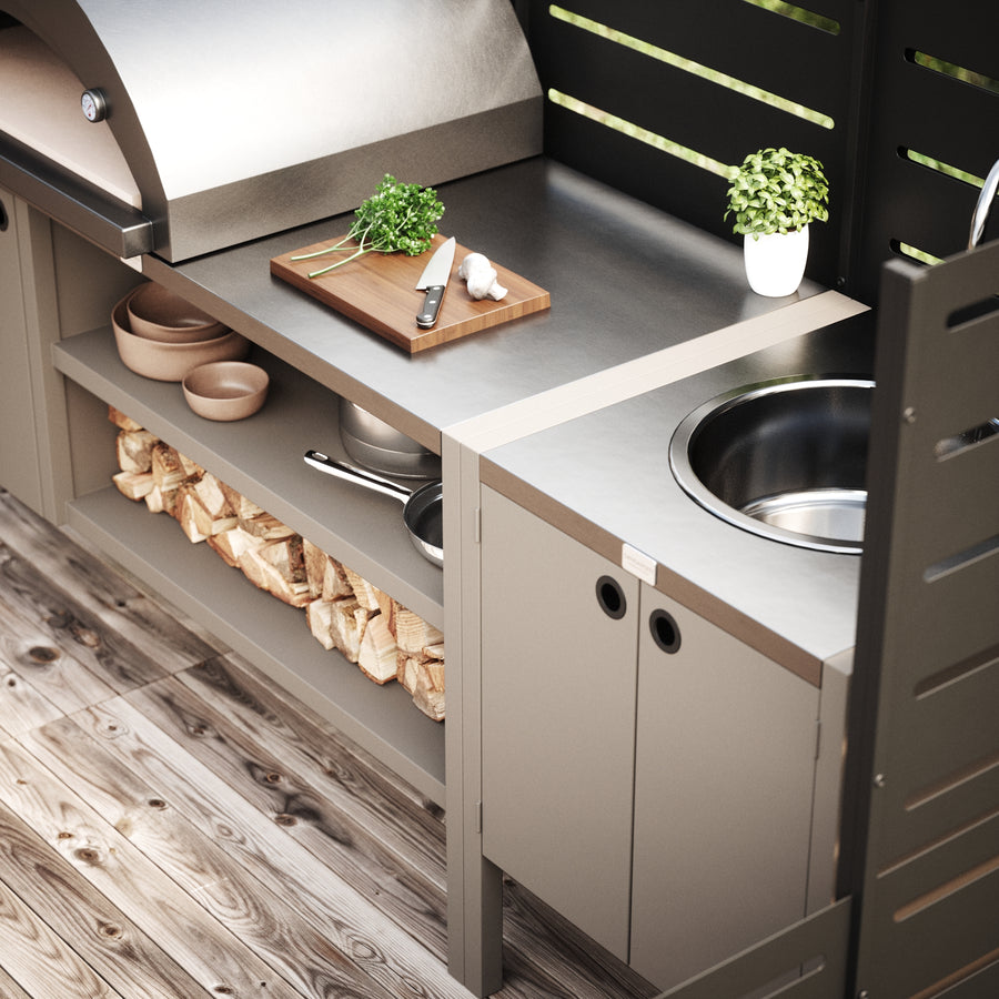 UMAMI ulkokokkipaketti, pesumoduuli sekä moduuli 3, beige / ruostumaton