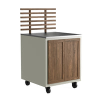 Gastro ulkokeittiömoduuli ritiläselkänojalla