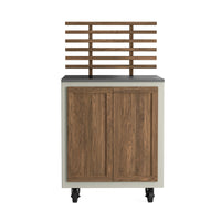 Gastro ulkokeittiömoduuli ritiläselkänojalla