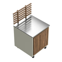 Gastro ulkokeittiömoduuli ritiläselkänojalla