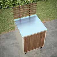 Gastro ulkokeittiömoduuli ritiläselkänojalla