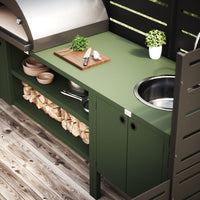 UMAMI ulkokeittiöpaketti, allasmoduuli sekä moduuli 3, vihreä