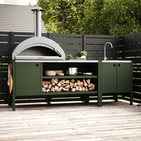 UMAMI ulkokeittiöpaketti, allasmoduuli sekä moduuli 3, vihreä / ruostumaton