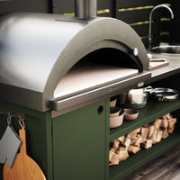 UMAMI ulkokeittiöpaketti, allasmoduuli sekä moduuli 3, vihreä / ruostumaton