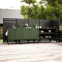 UMAMI ulkokeittiöpaketti, allasmoduuli, moduuli 1 ja moduuli 2, vihreä