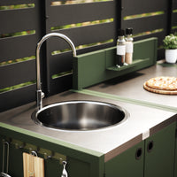 UMAMI ulkokeittiöpaketti, allasmoduuli, moduuli 1 ja moduuli 2, vihreä / ruostumaton teräs