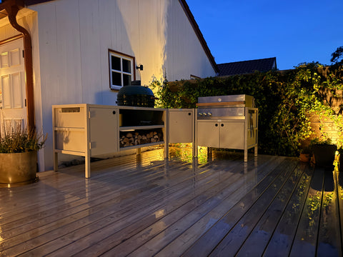 Yhdistä useista eri ulkokokkikeittiömoduuleista