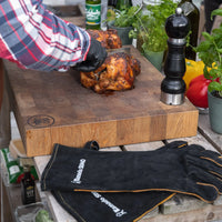 Grillikäsineet premium-nahkaa