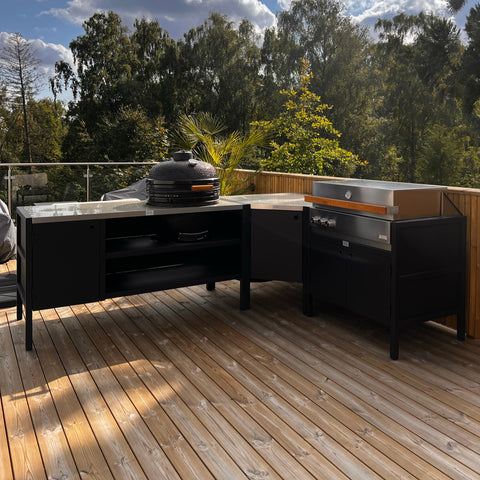 Valmiit paketit ulkokokkikeittiömoduuleilla