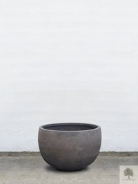 Ruukku Terrakotta harmaa - Matala pyöreä - 64-120 cm 
