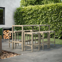 UMAMI baaripöytä 172 cm ja 6 baarituolia, beige