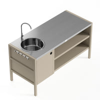 UMAMI moduuli 3 ulkokäyttöön keittiö pesualtaalla