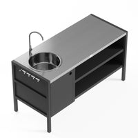 UMAMI moduuli 3 ulkokäyttöön keittiö pesualtaalla