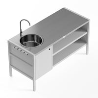 UMAMI moduuli 3 ulkokäyttöön keittiö pesualtaalla