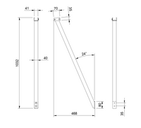 MODERNI konsolituki sisäänkäynnin katokseen