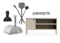 Nonno Peppe ved + tarvikkeet + Umami moduuli 3, beige / ruostumaton