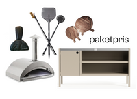 Pizzaiolo-puu + tarvikkeet + Umami-moduuli 3, beige / ruostumaton