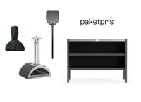 Nonno Lillo ved + tarvikkeet + Umami moduuli 2, musta / ruostumaton