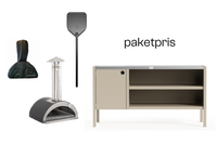 Nonno Lillo ved + tarvikkeet + Umami moduuli 3, beige / ruostumaton