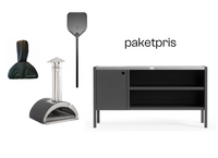 Nonno Lillo ved + tarvikkeet + Umami moduuli 3, musta / ruostumaton