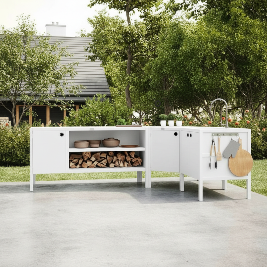 UMAMI ulkokokkipaketti, pesumoduuli, kulmamoduuli, moduuli 3, valkoinen